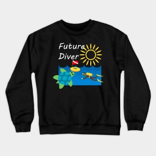 Children's Clothing Future Diver, with white lettering Crewneck Sweatshirt